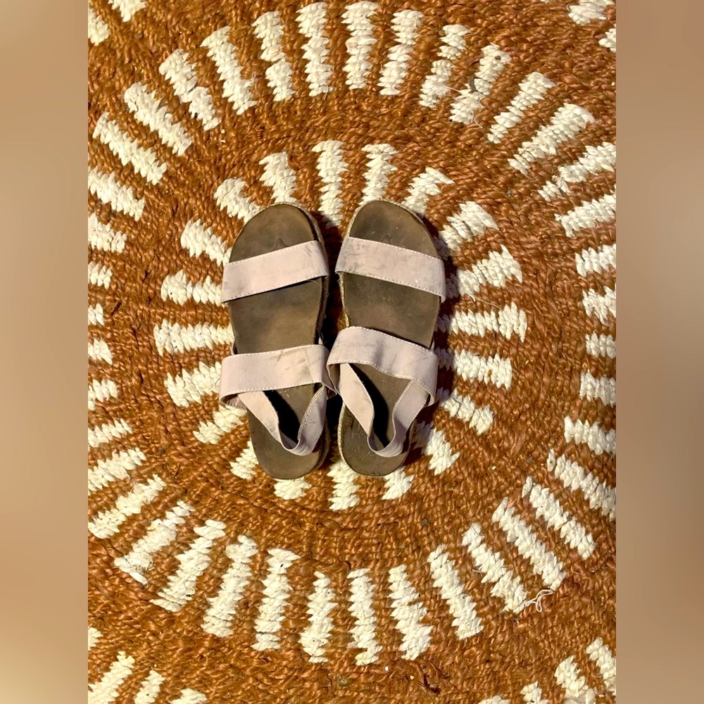 Blush Wedge Sandals womens size 7